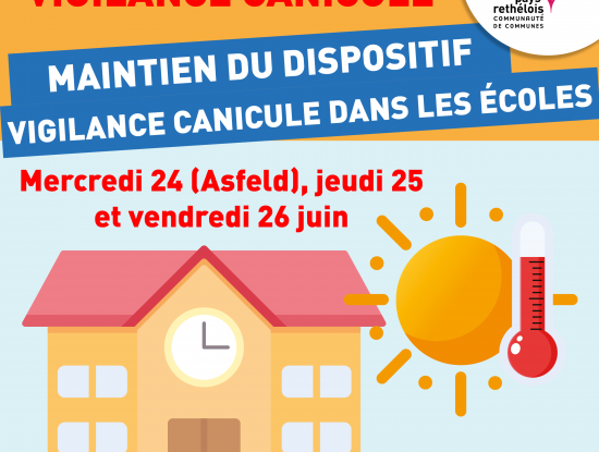 Écoles : dispositif vigilance canicule maintenu jusqu'en fin de semaine