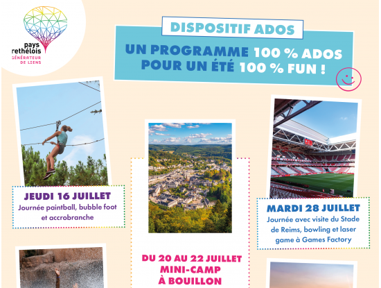 Vacances : un programme 100% ados, pour un été 100% fun !