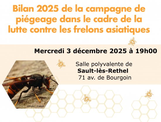 RÉUNION BILAN - LUTTE CONTRE LE FRELON ASIATIQUE
