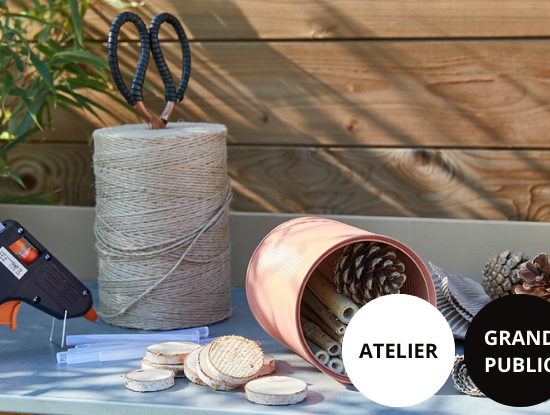 Atelier de création d'un hôtel à insectes