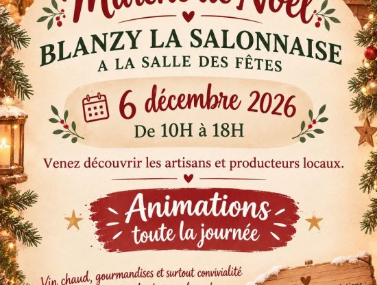 Marché de Noël à Blanzy-la-Salonnaise