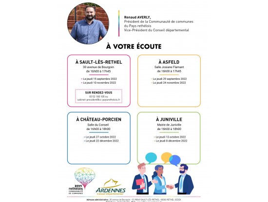 Permanence du Président Renaud AVERLY - Sault-lès-rethel